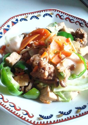 野菜たっぷり肉豆腐-レシピのメイン写真