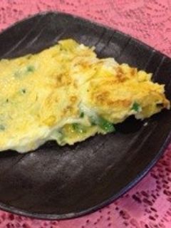 簡単朝食*ねぎチーズオムレツ-レシピのメイン写真