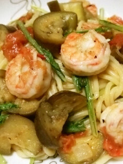 エビとなすの☆フレッシュトマトパスタ-レシピのメイン写真