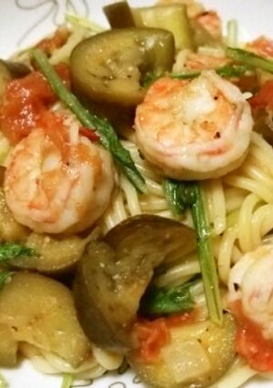 エビとなすの☆フレッシュトマトパスタ-レシピのメイン写真