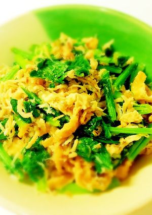 捨てずに美味♫大根orかぶの葉の炒め物-レシピのメイン写真
