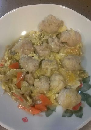 米粉で柔らか豚こま肉団子！-レシピのメイン写真
