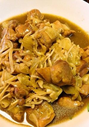 キャベツと鶏肉のカレー煮-レシピのメイン写真