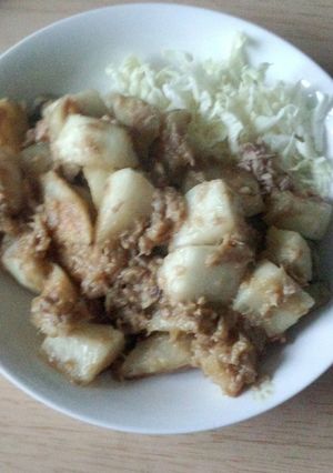 大根とジャガイモの味噌いため-レシピのメイン写真