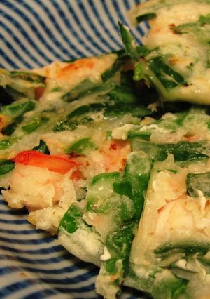 エビにら団子焼き-レシピのメイン写真