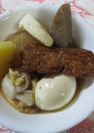 簡単♪圧力鍋で手作りの餅巾着のおでん♪-レシピのメイン写真