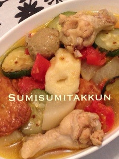 ズッキーニとトマトでさっぱりカレーおでん-レシピのメイン写真