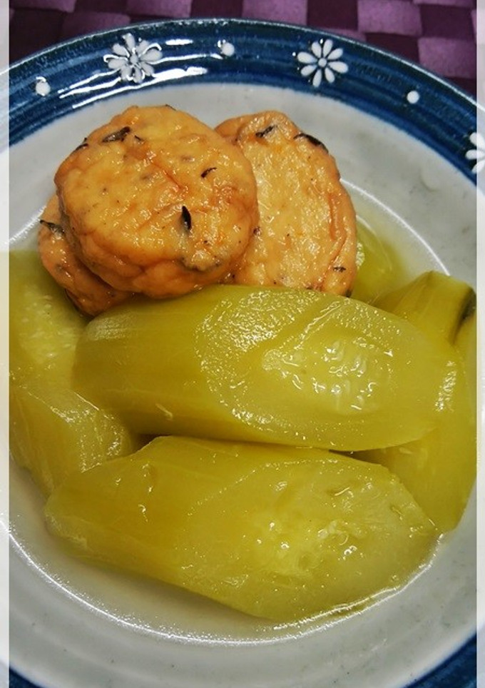 夏の定番!!畑の太い胡瓜は煮物に…-レシピのメイン写真