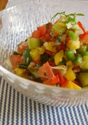 レモンコンフィ入りさっぱり夏野菜のサルサ-レシピのメイン写真