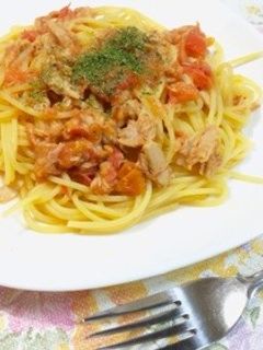 超簡単!トマトパスタ-レシピのメイン写真