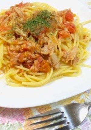 超簡単！トマトパスタ-レシピのメイン写真