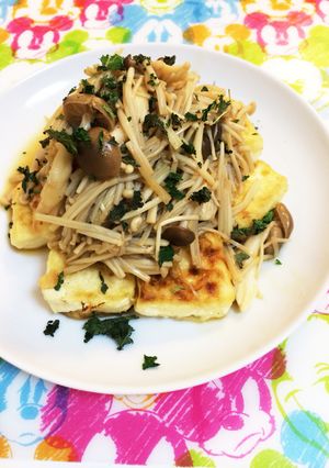 どっさり！きのこの豆腐ステーキ♡-レシピのメイン写真
