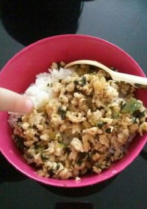 激ウマ★青菜入り鶏そぼろ丼-レシピのメイン写真