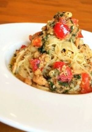 さっぱり♩トマトと大葉の冷製パスタ-レシピのメイン写真