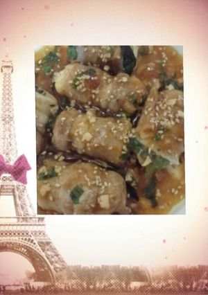 餡掛け肉巻き豆腐-レシピのメイン写真