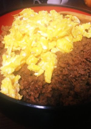 スーパーズボラ飯：簡単そぼろ丼-レシピのメイン写真