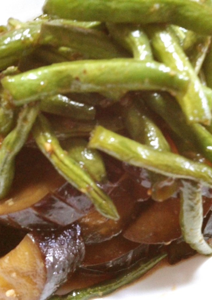 いんげんと茄子の揚げ煮-レシピのメイン写真