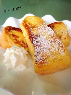 朝食に簡単ふわふわフレンチトースト♡-レシピのメイン写真