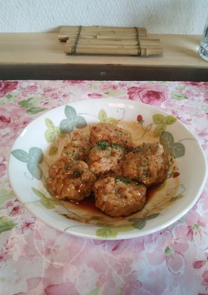 ヘルシー*レンジで肉だんご-レシピのメイン写真