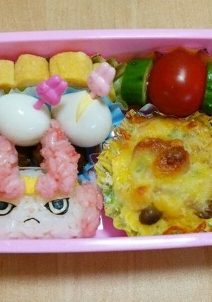 キャラ弁 しゅらコマ(妖怪ウォッチ)-レシピのメイン写真