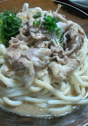 冷しゃぶゴマだれうどん。-レシピのメイン写真