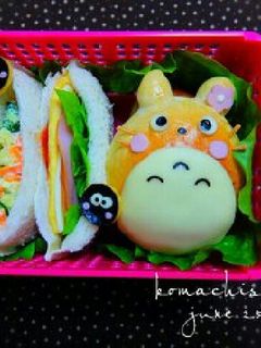 幼稚園 お弁当♡サンドイッチ トトロ-レシピのメイン写真