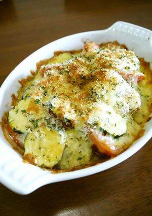 ピリ旨❤トマトとズッキーニのチーズ焼き♪-レシピのメイン写真