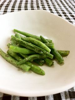 インゲン豆のバター炒め-レシピのメイン写真