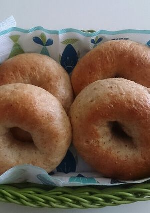 全粒粉とブランのベーグル-レシピのメイン写真