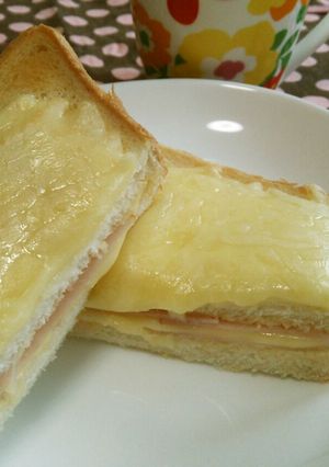 ずぼらランチ☆ハムチーズトースト-レシピのメイン写真