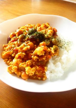 簡単★豆入りドライカレー-レシピのメイン写真