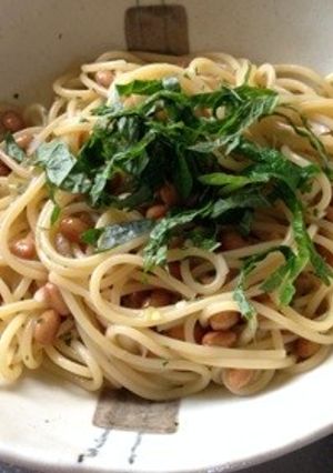 納豆パスタ♪暑い日でもツルッといただき！-レシピのメイン写真