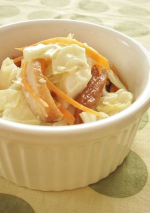 レンジで!キャベツとさつま揚げのマヨ蒸し-レシピのメイン写真
