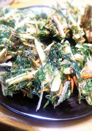 捨てないで！にんじん葉のかき揚げ-レシピのメイン写真