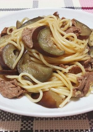 〖牛肉と茄子のパスタ〗-レシピのメイン写真