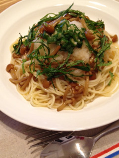 ねばねば☆なめこおろしパスタ-レシピのメイン写真