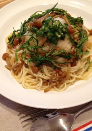ねばねば☆なめこおろしパスタ-レシピのメイン写真