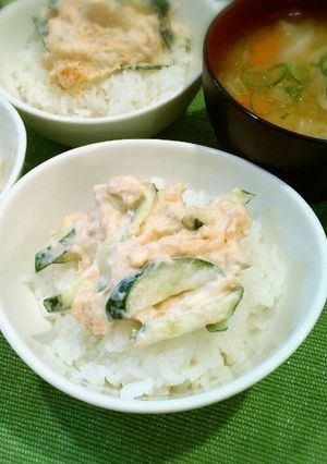 夏！さっぱり鮭きゅうり丼-レシピのメイン写真