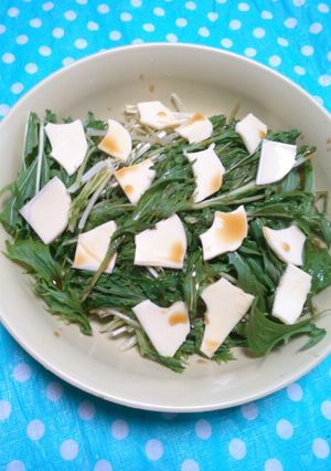 水菜チーズサラダ-レシピのメイン写真