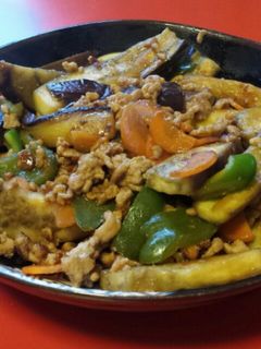 簡単!なすの肉味噌炒め♪-レシピのメイン写真