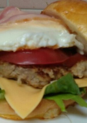 ベーコンエッグバーガー-レシピのメイン写真