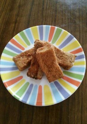きな粉と食パンで子供おやつ♪-レシピのメイン写真