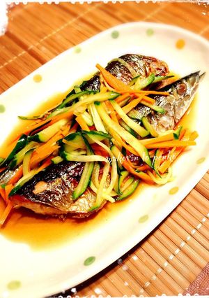 簡単*野菜が美味しい*さんまの焼き浸し-レシピのメイン写真