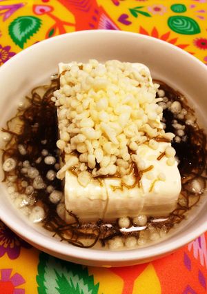 もずく酢揚げ玉のせ豆腐☆-レシピのメイン写真