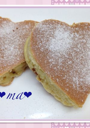 マヨネーズでふわふわ厚めのホットケーキ-レシピのメイン写真