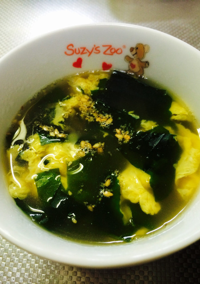 簡単！卵とワカメの中華スープ-レシピのメイン写真