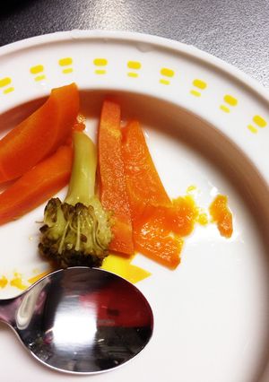 ガス代節約★離乳食 舌で潰れる野菜-レシピのメイン写真