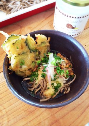 【ココナッツオイル】ゴーヤと玉葱の掻揚げ-レシピのメイン写真