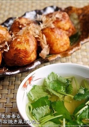 ジュワ～♪ごま油香る明石焼き風だしたこ-レシピのメイン写真