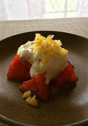 塩レモンでトマトのヨーグルトサラダ♪-レシピのメイン写真